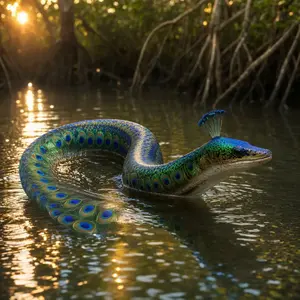 Electric eel + Peacock